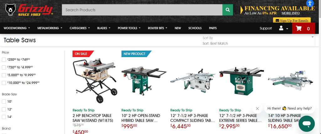 Grizzly Table Saw