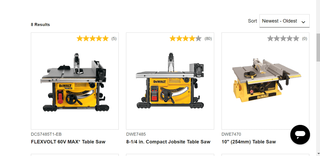 Dewalt Table Saws