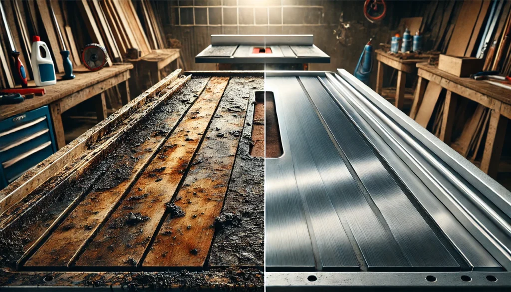 Table Saw Metal Surface