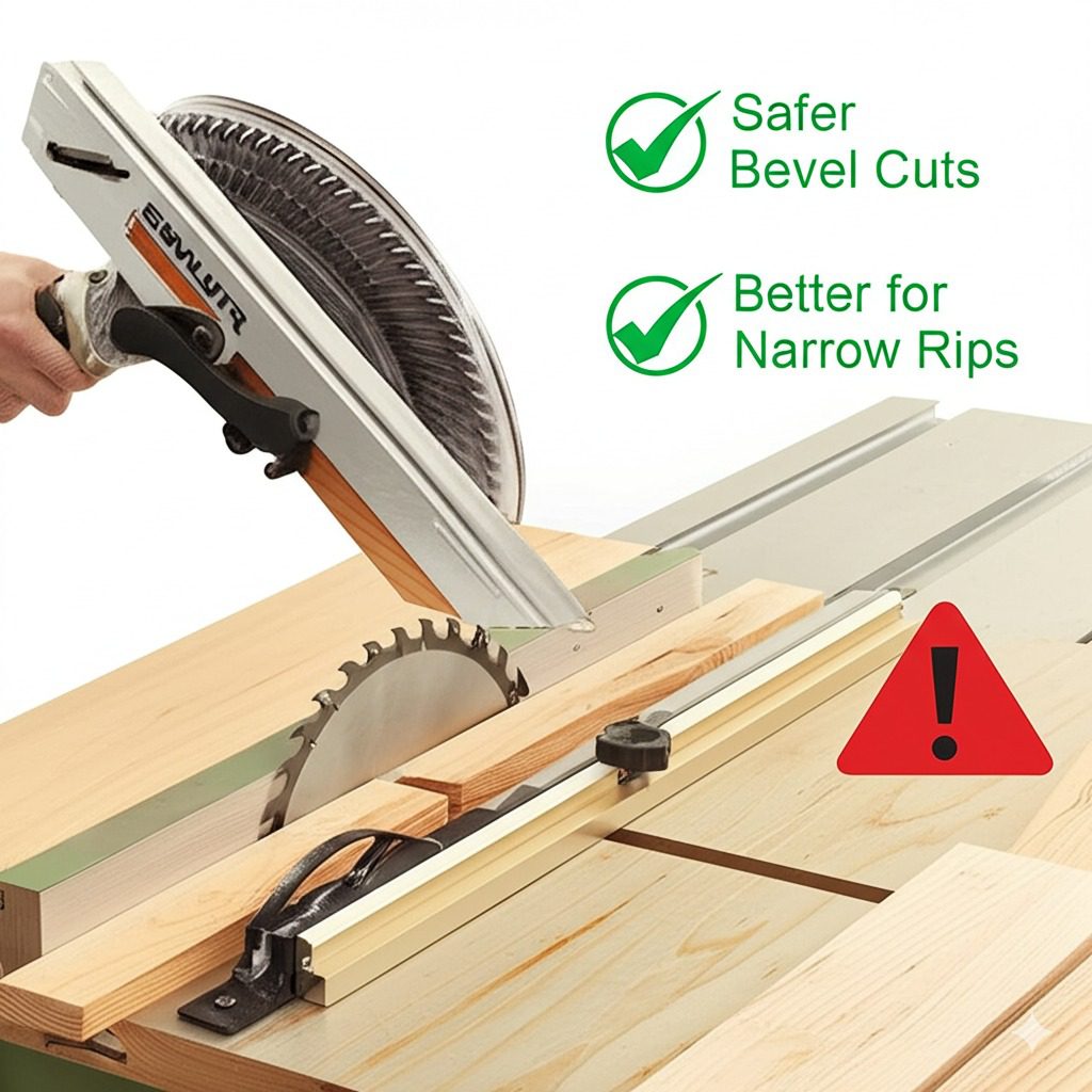 Left-Tilt Table Saws