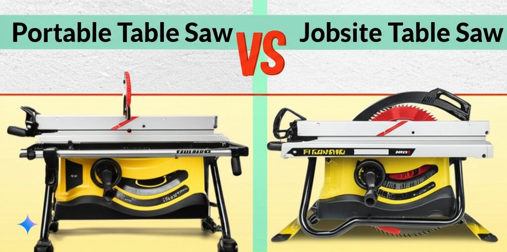 Portable Table Saw vs Jobsite Table Saw