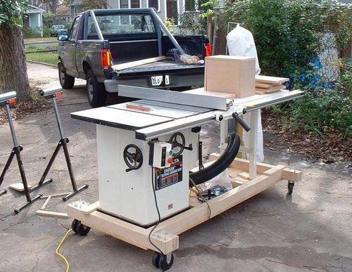 Mobile Base for Table Saw