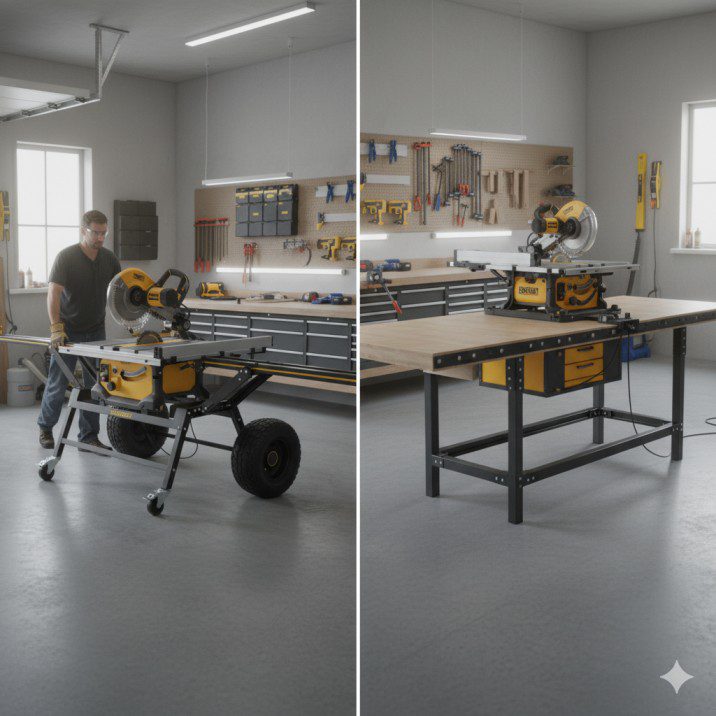 Mobile vs. Stationary table saw stand