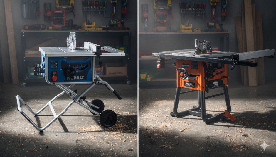 Kobalt vs RIDGID Table Saw