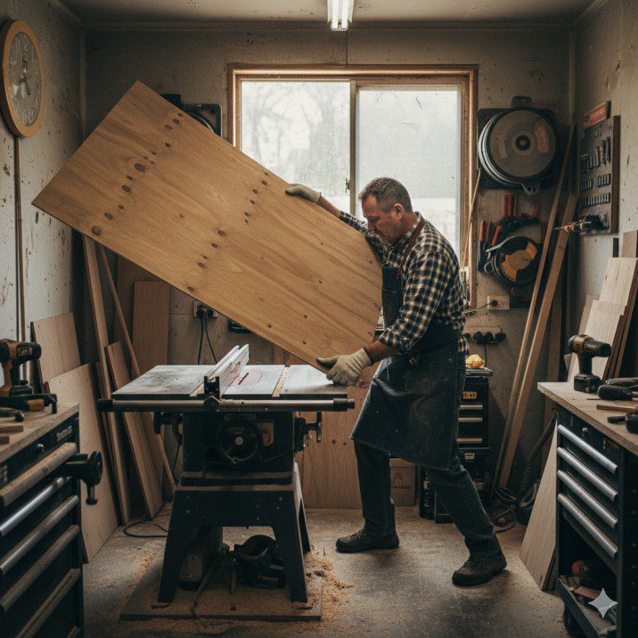 Cutting Plywood on a Table Saw