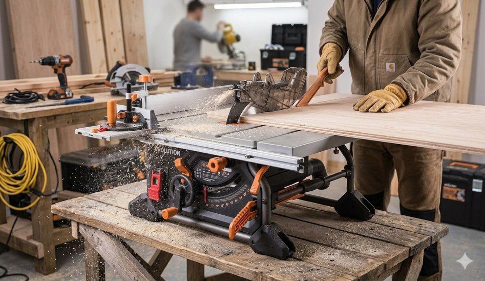 Evolution R10TS Table Saw Review