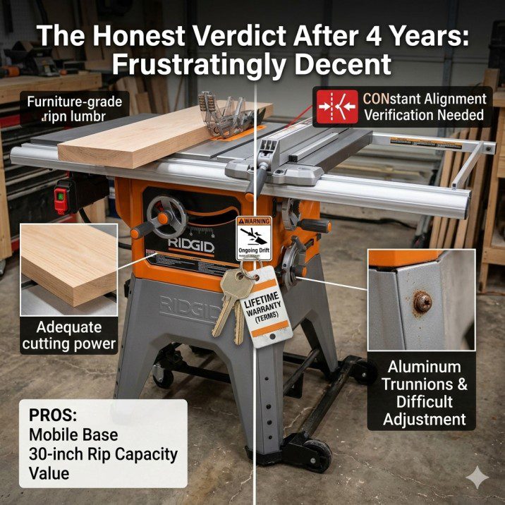 Ridgid 10 Inch Table Saw Review