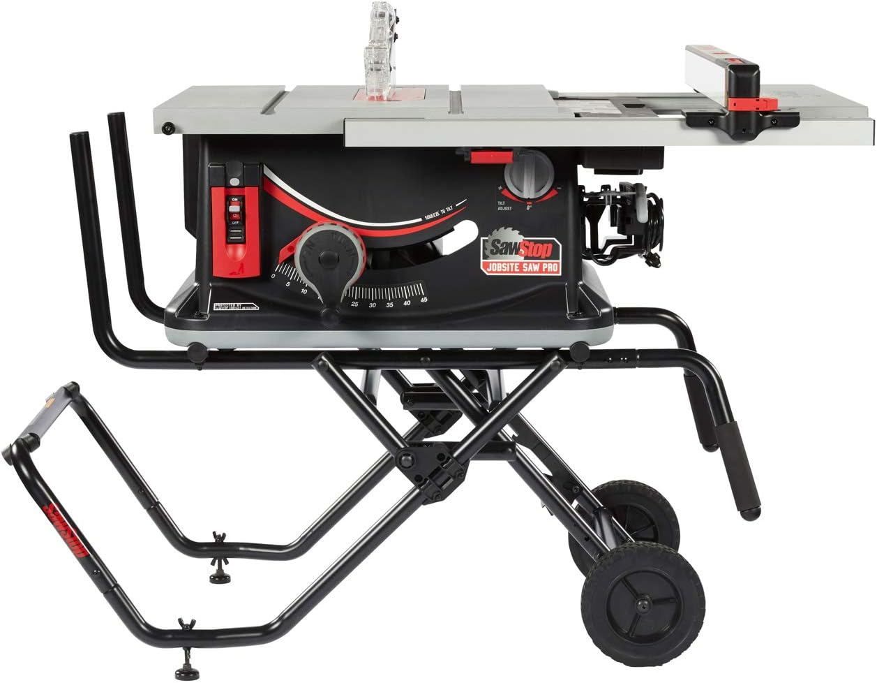 SawStop Jobsite Saw Pro with mobile cart