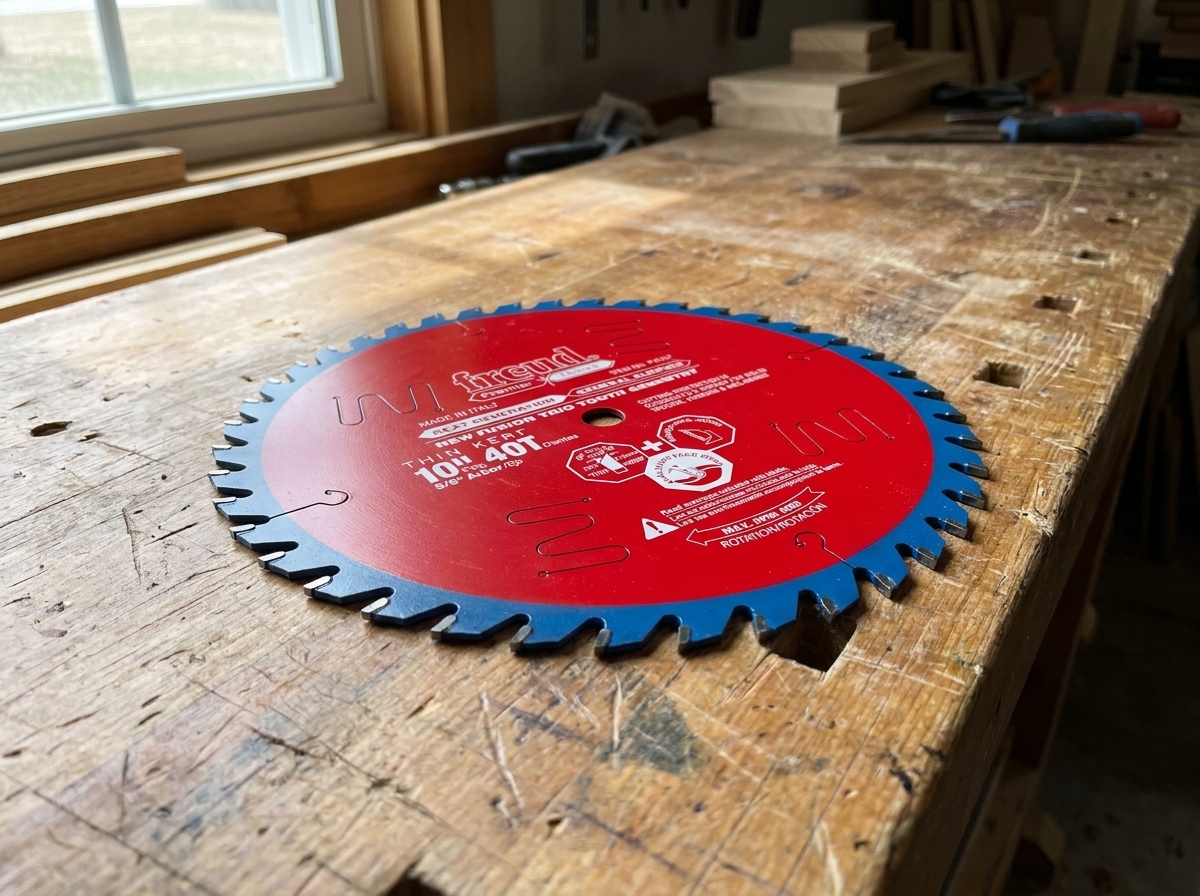 Freud LU79R010 80 tooth Hi-ATB thin kerf plywood and melamine blade