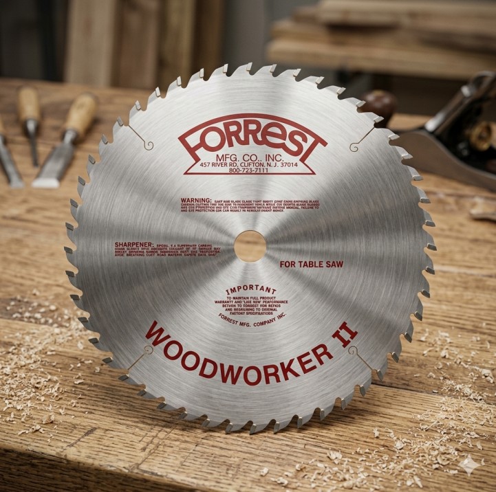 Forrest WW10407125 Woodworker II 40 tooth all-purpose saw blade