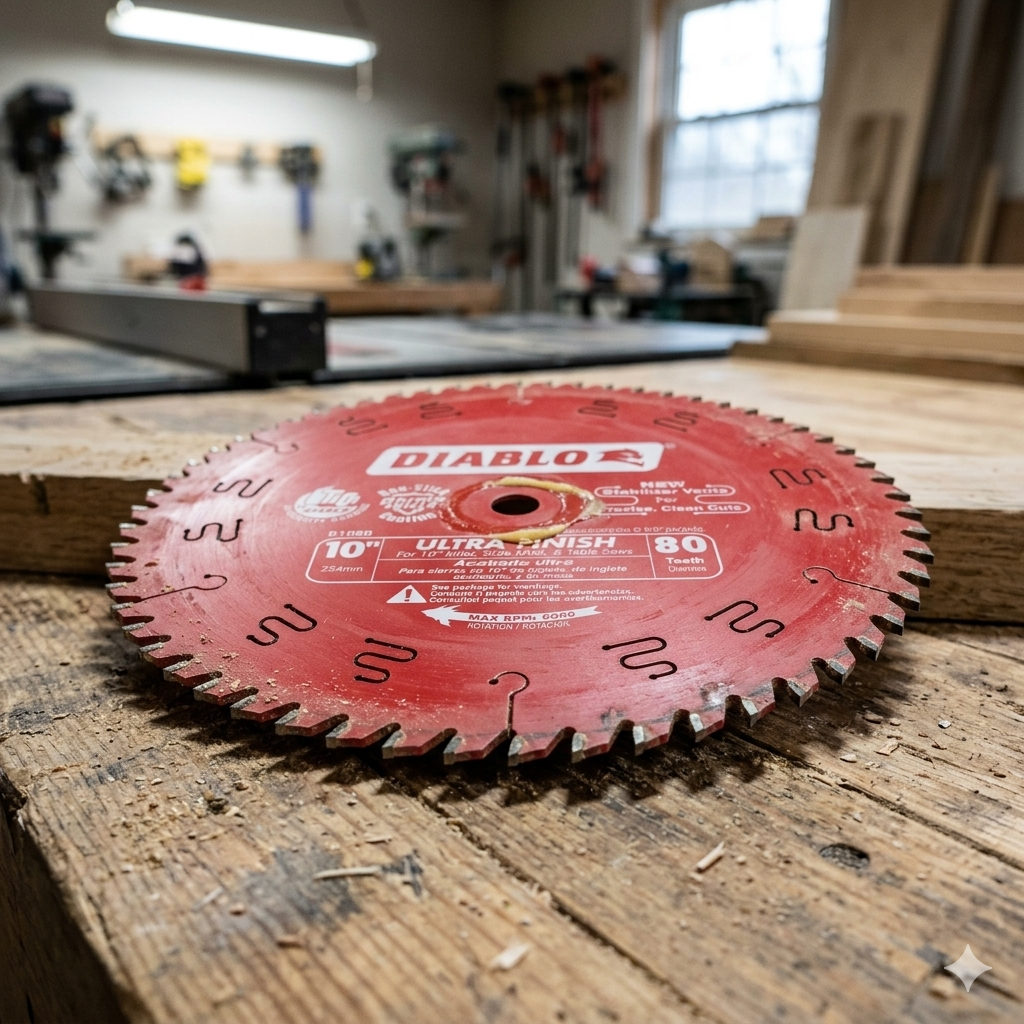 Diablo D1080X 80 tooth ultra finish table saw blade