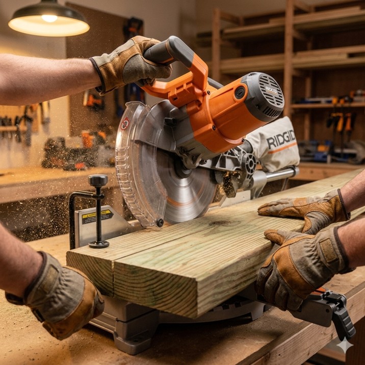 Ridgid Sliding Miter Saw Review