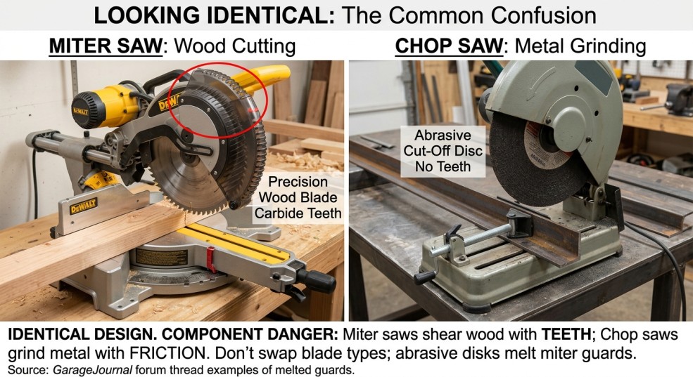 Chop Saw vs Miter Saw