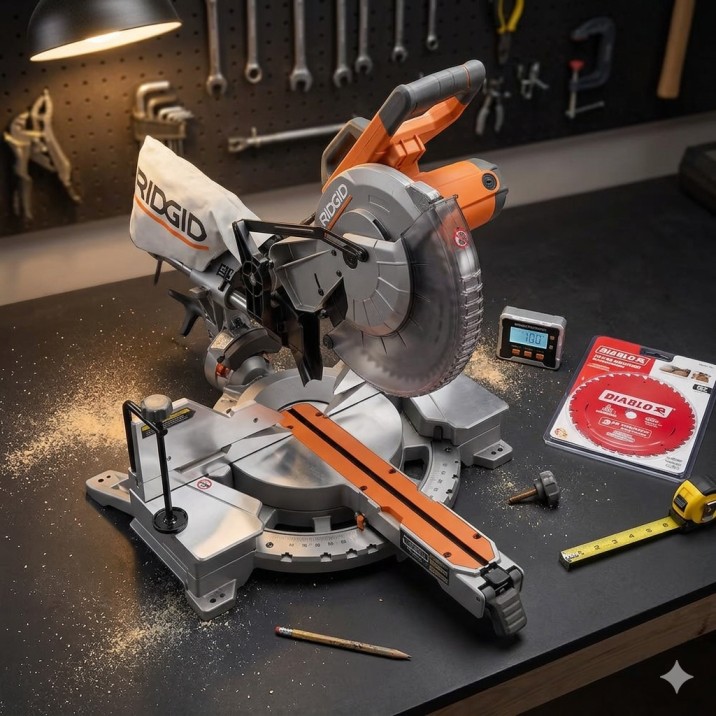 Ridgid Sliding Miter Saw Review