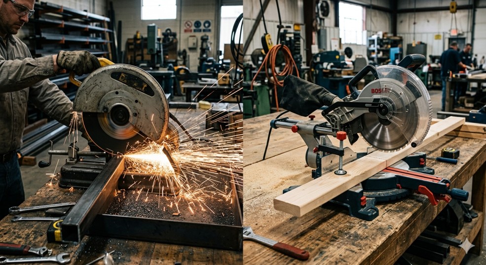 Chop Saw vs Miter Saw