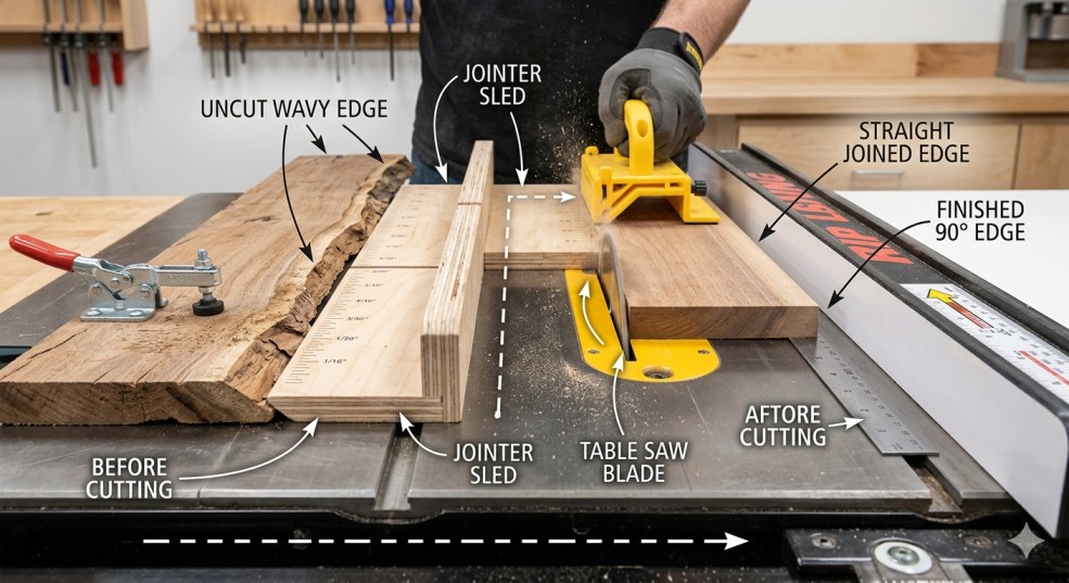 Jointer Jig for Table Saw