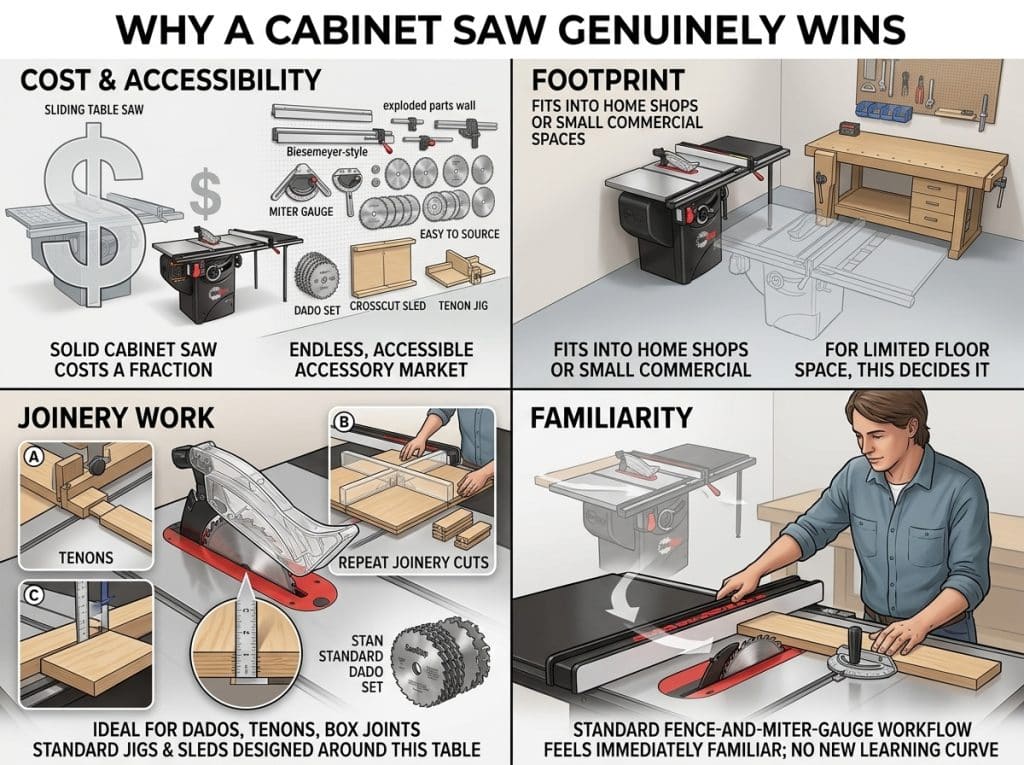 Cabinet Saw vs Sliding Table Saw