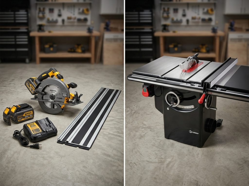 Table Saw vs Circular Saw