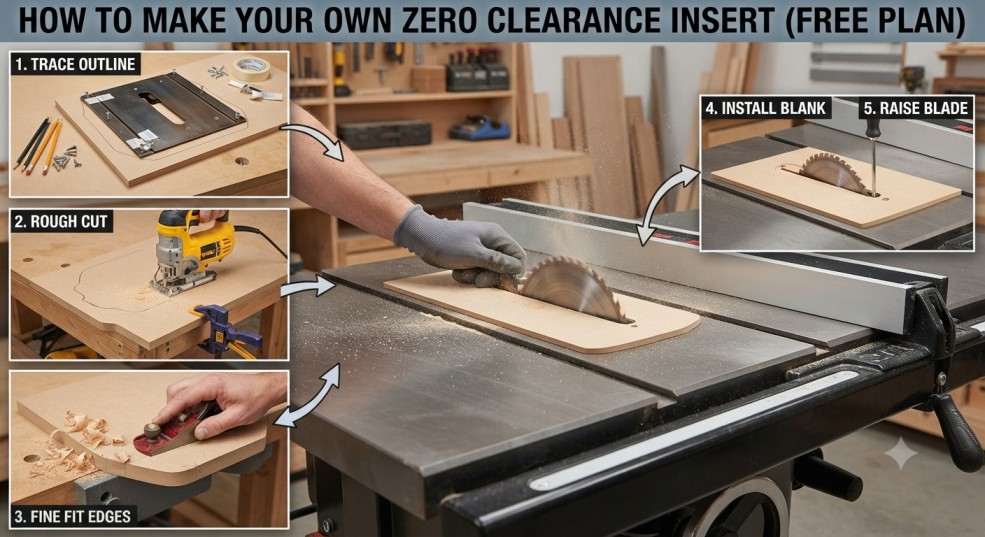 Best Zero Clearance Table Saw Inserts