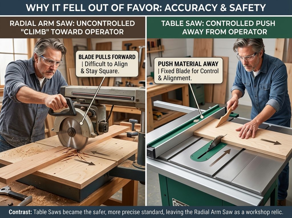 Radial Arm Saw vs Table Saw