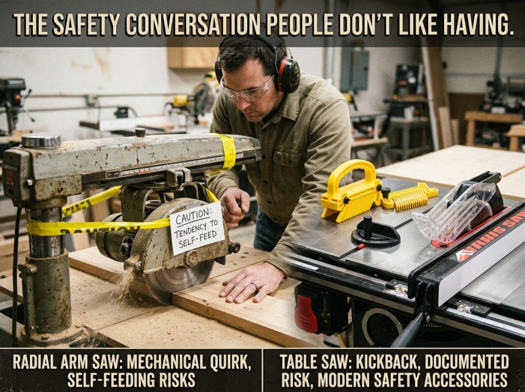 Radial Arm Saw vs Table Saw