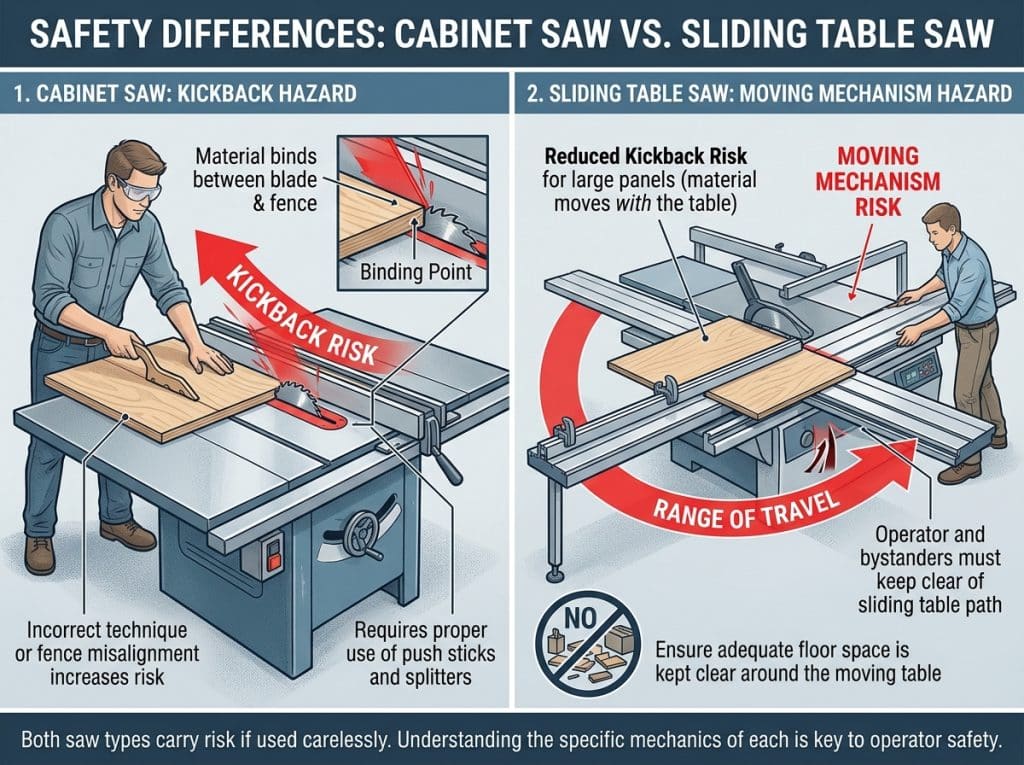 Cabinet Saw vs Sliding Table Saw