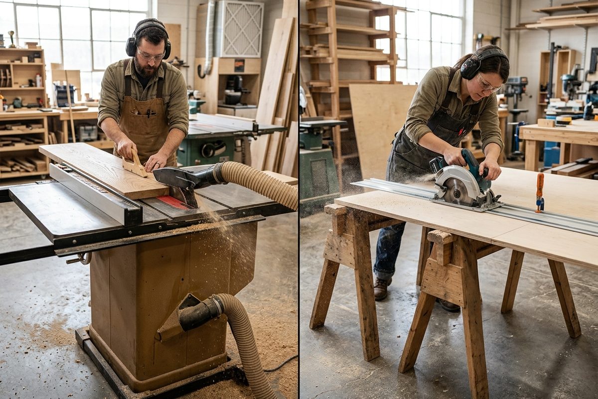 Table Saw vs Circular Saw