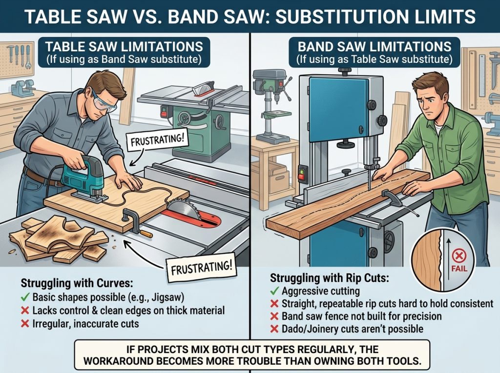 Table Saw vs Band Saw