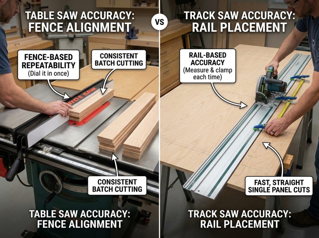 Track Saw vs Table Saw