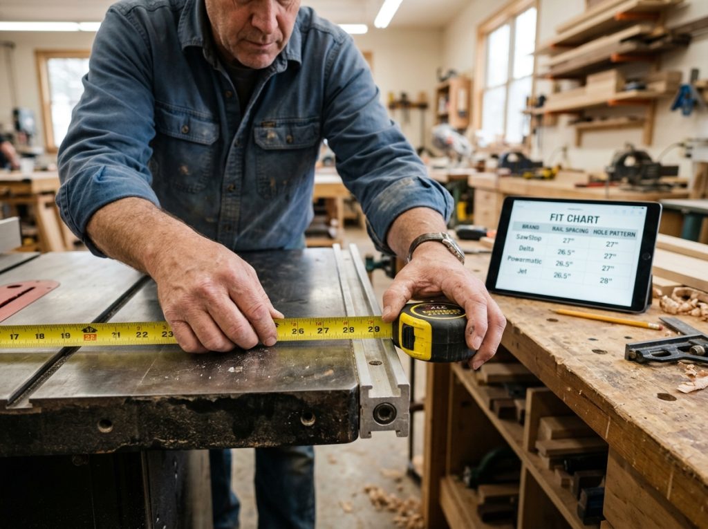 Woodworker measuring table saw 202607120053
