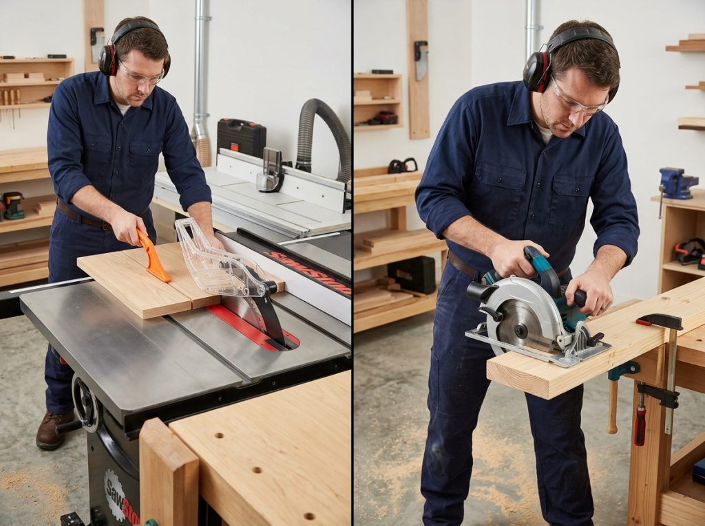 Table Saw vs Circular Saw