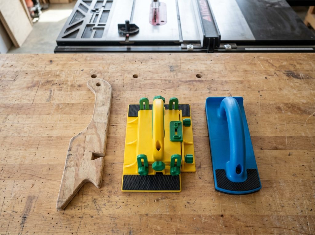 Woodworking safety tools on work… 202607140157