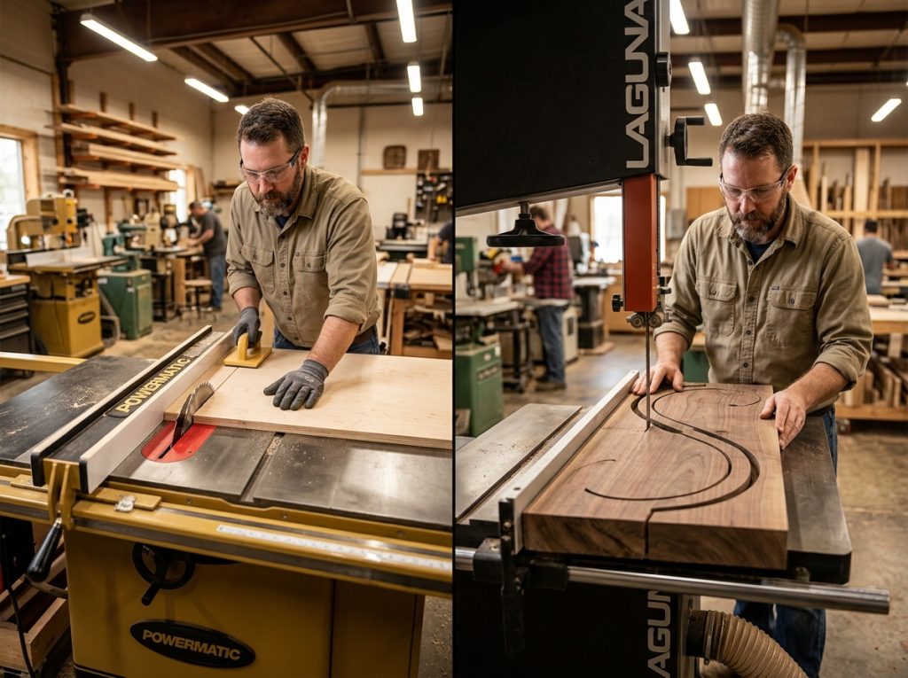 Table Saw vs Band Saw