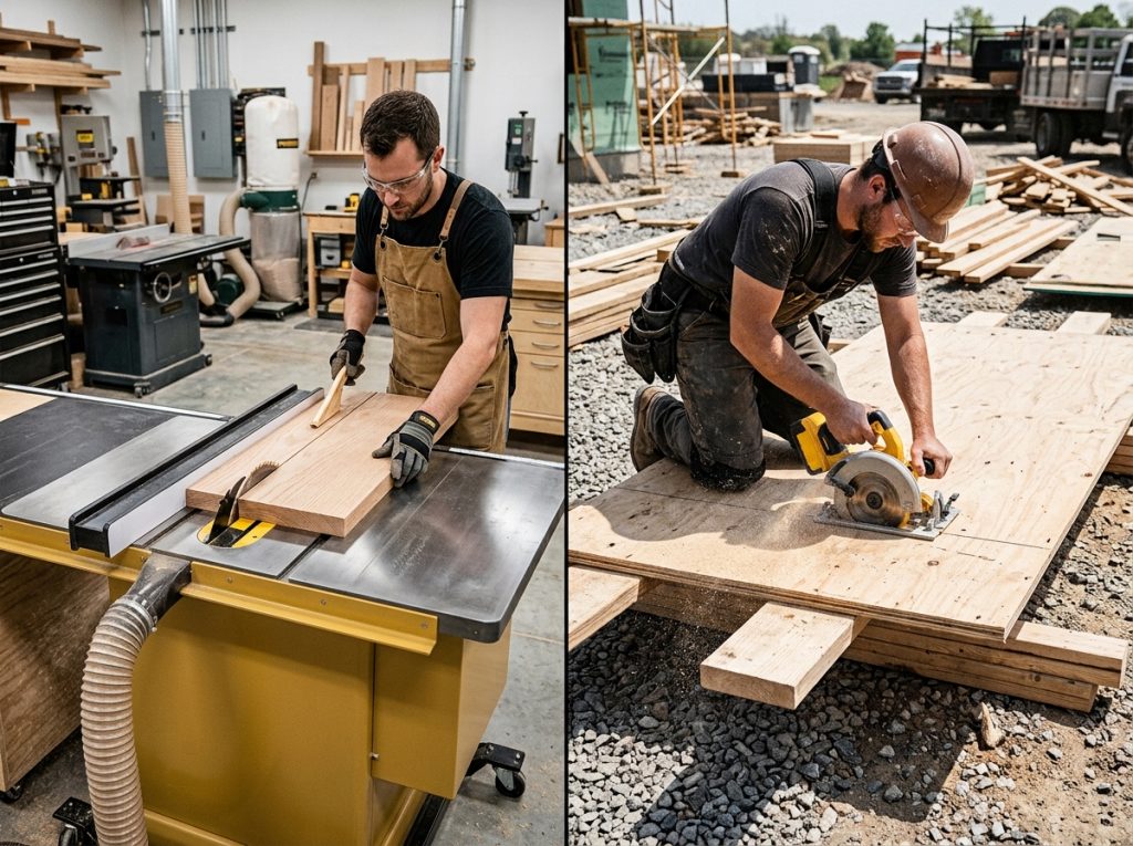 Table Saw vs Circular Saw