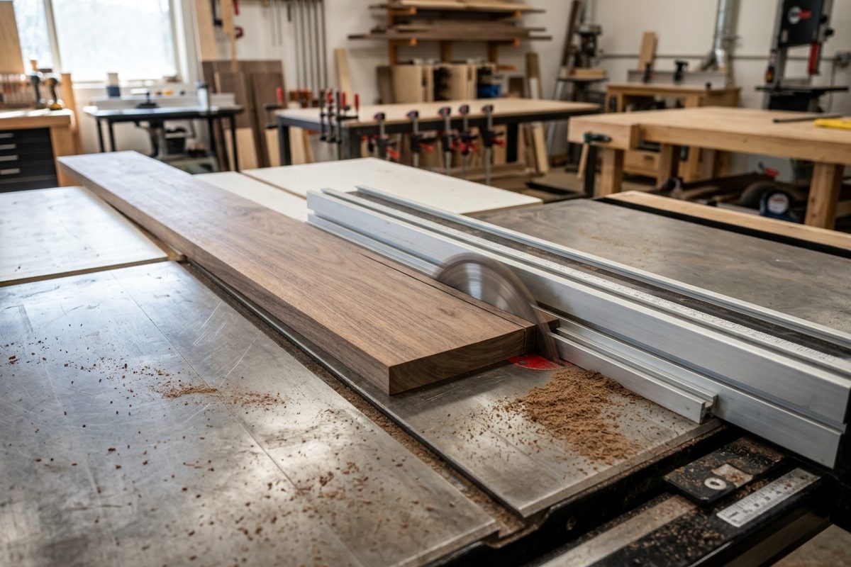 How Is Wood Cut When Ripping With a Table Saw
