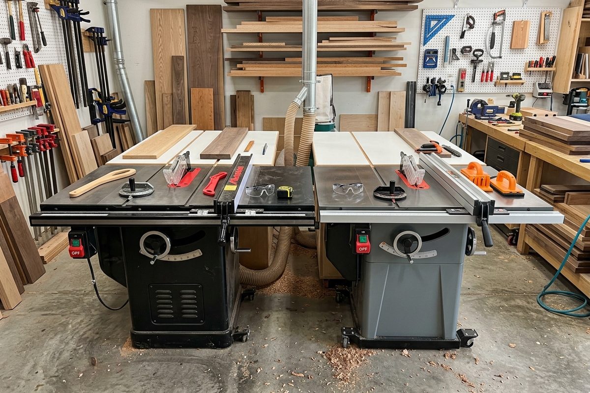 Cabinet Saw vs Hybrid Saw